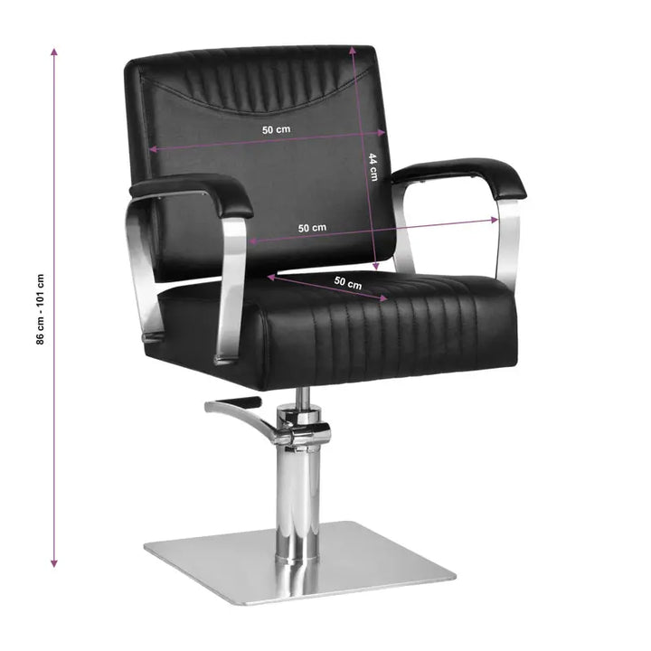Gabbiano Friseurstuhl Orleans Schwarz - Friseurstuhl
