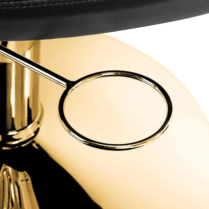 Gabbiano Friseurstuhl Parma Gold Schwarz - Friseurstuhl