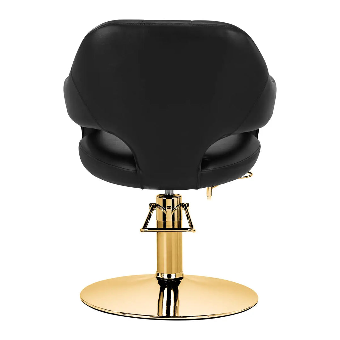 Gabbiano Friseurstuhl Parma Gold Schwarz - Friseurstuhl