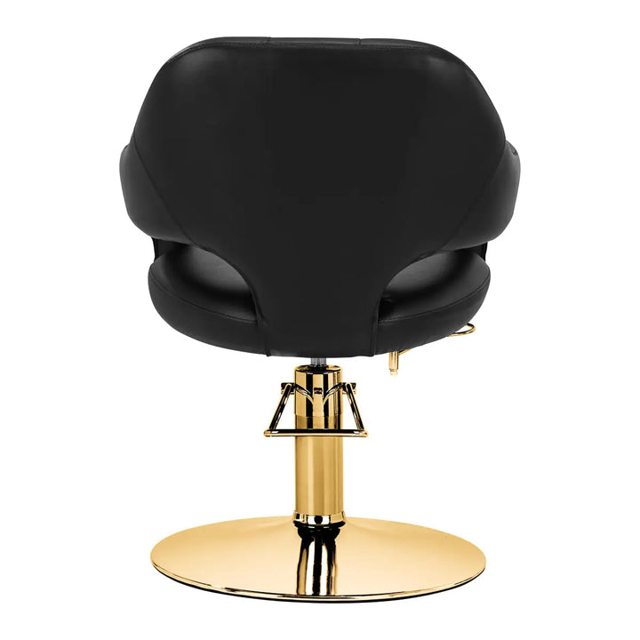 Gabbiano Friseurstuhl Parma Gold Schwarz - Friseurstuhl