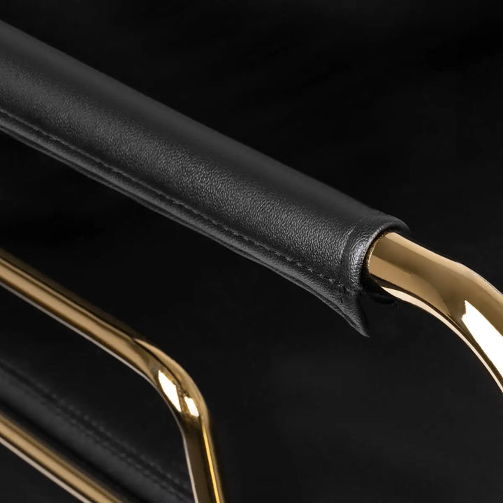 Gabbiano Friseurstuhl Prato Gold Schwarz - Friseurstuhl