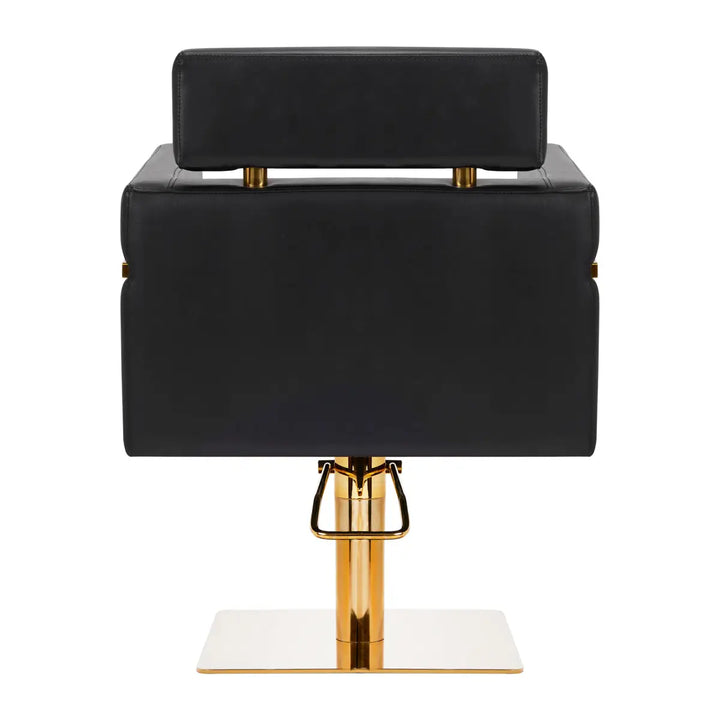 Gabbiano Friseurstuhl Toledo Gold Schwarz - Friseurstuhl