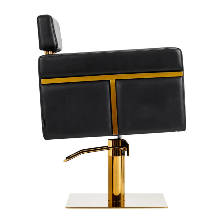 Gabbiano Friseurstuhl Toledo Gold Schwarz - Friseurstuhl