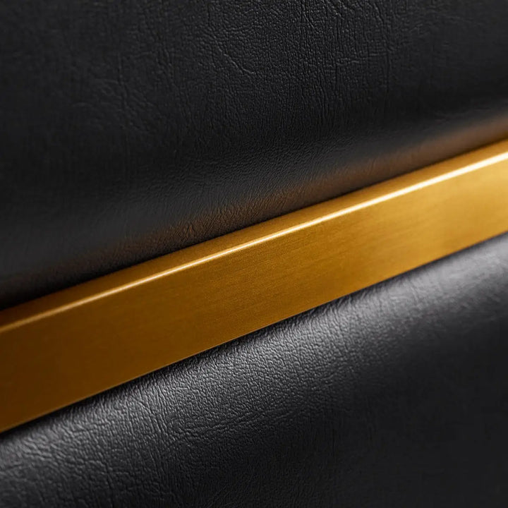 Gabbiano Friseurstuhl Toledo Gold Schwarz - Friseurstuhl
