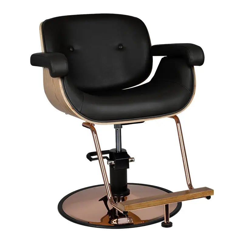 Gabbiano Friseurstuhl Venedig Schwarz - Friseurstuhl