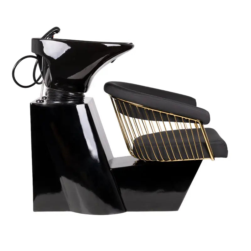 Gabbiano Friseurwäsche Lillie Gold Schwarz - Friseur-Waschbecken