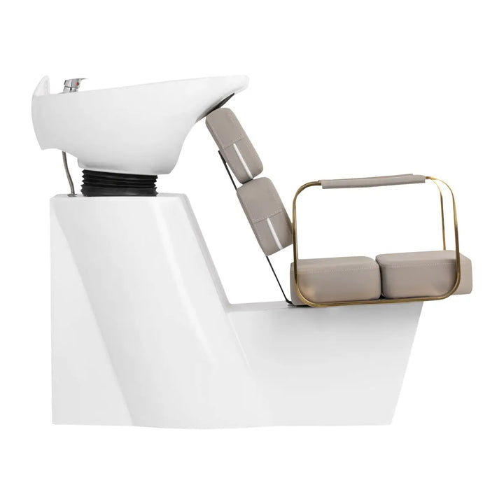 Gabbiano Friseurwäsche Porto Gold Grau - Friseur-Waschbecken