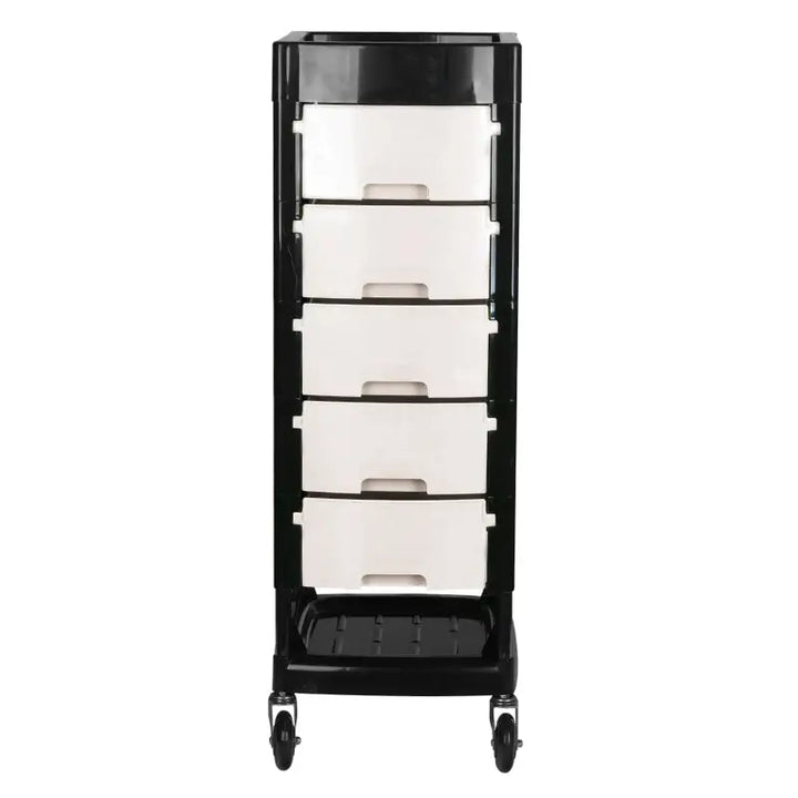 Schwarzer und weißer rollender Friseurwagen Gabbiano FT65 Black White
