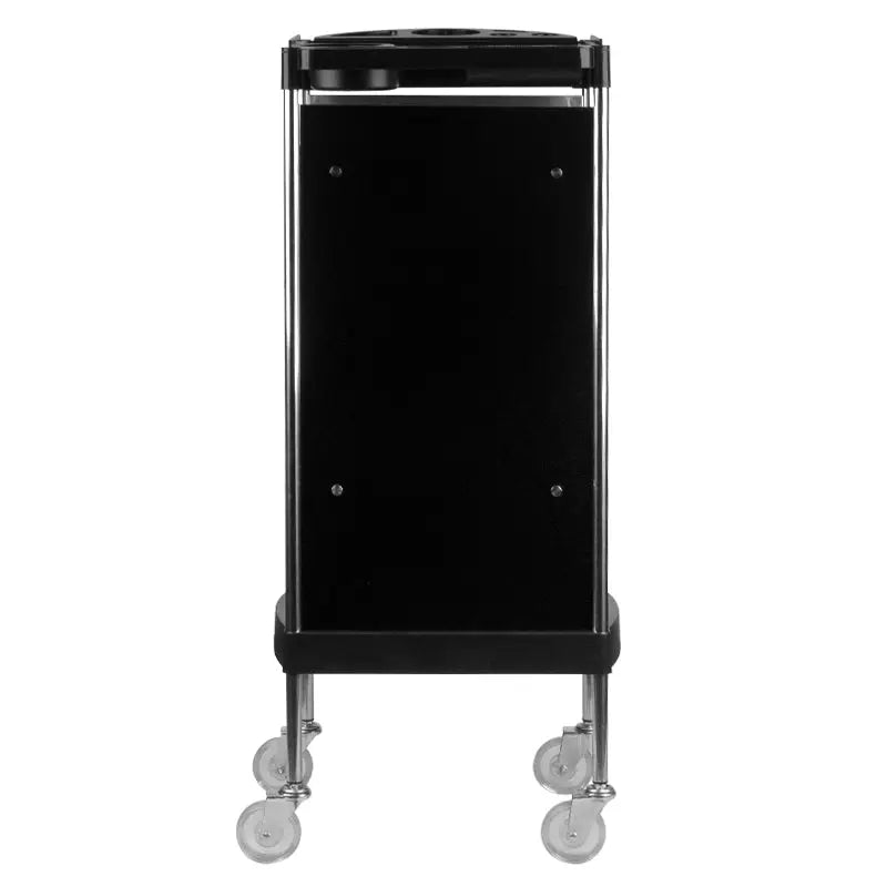 Schwarzer Gabbiano Friseurwagen FX11-B Rollwagen für Friseure