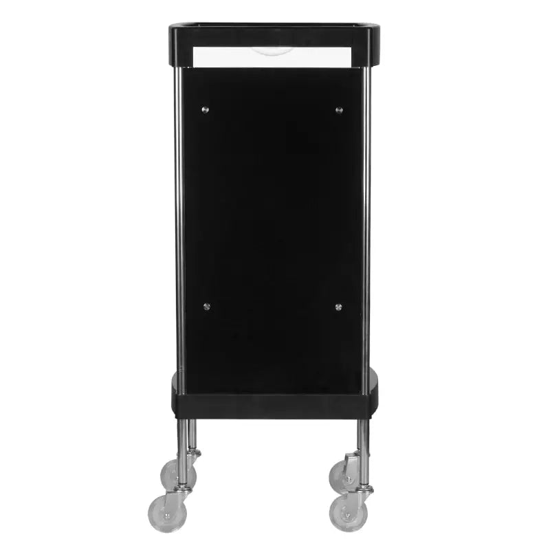 Schwarzer Gabbiano Friseurwagen FX11F Rollwagen mit Rollen und Stauraum