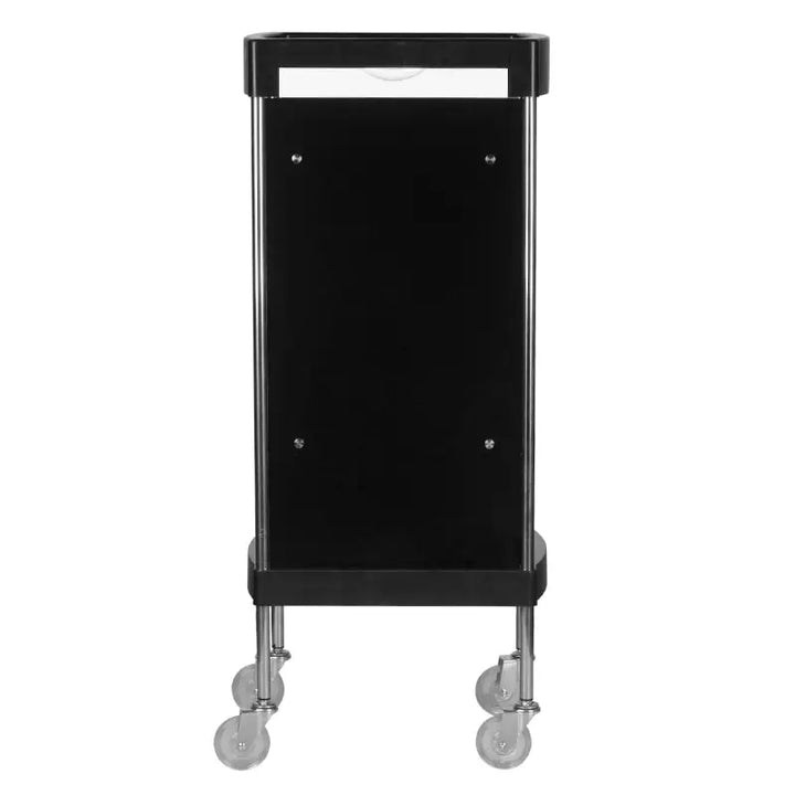 Schwarzer Gabbiano Friseurwagen FX11F Rollwagen mit Rollen und Stauraum