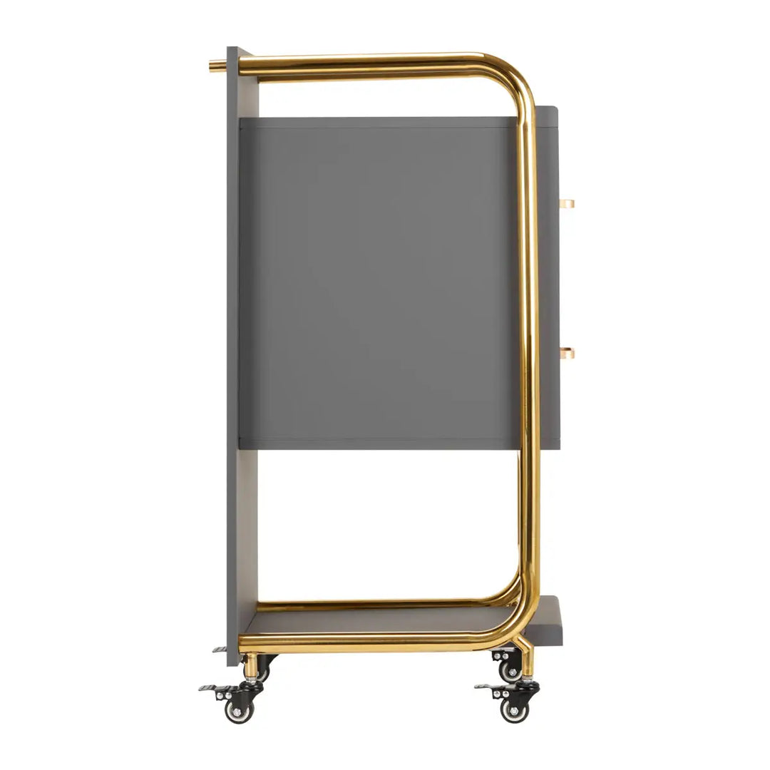 Gabbiano Friseurwagen Solo Gold Grau - Friseurwagen