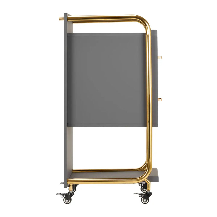 Gabbiano Friseurwagen Solo Gold Grau - Friseurwagen