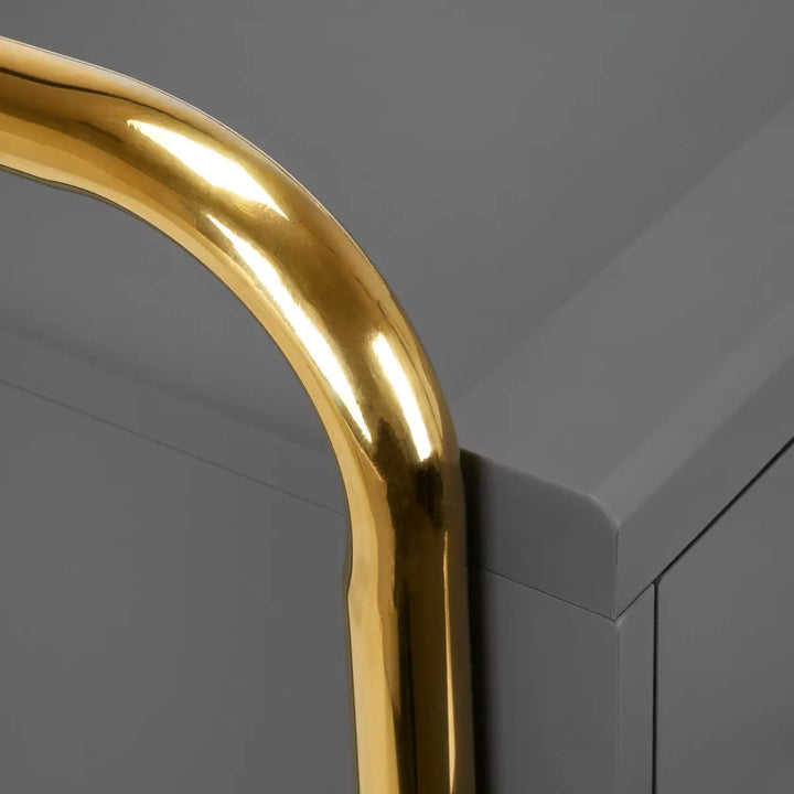 Gabbiano Friseurwagen Solo Gold Grau - Friseurwagen