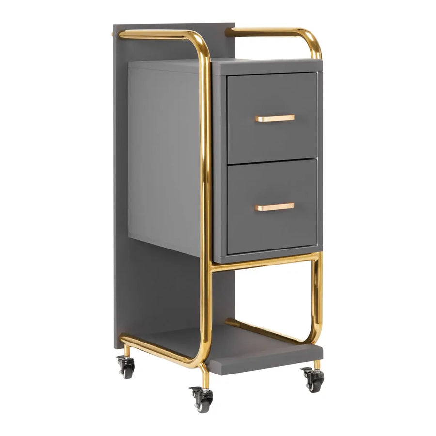 Gabbiano Friseurwagen Solo Gold Grau - Friseurwagen