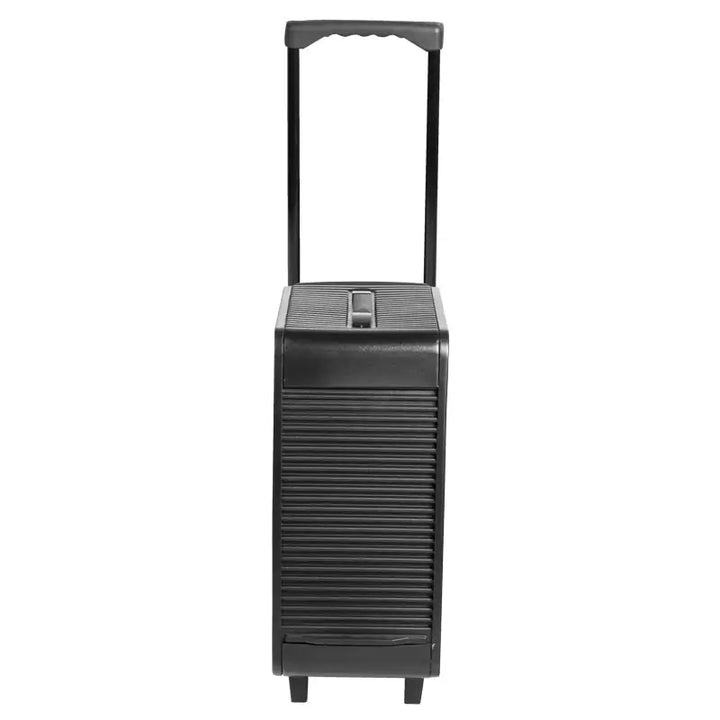 Schwarzer tragbarer Gabbiano Friseurwagen mit rollbarem Cooler für Professionelle