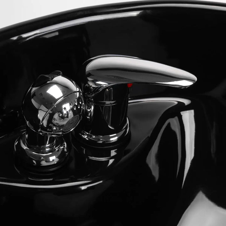 Gabbiano Friseurwaschanlage Dallas Schwarz - Friseur-Waschbecken