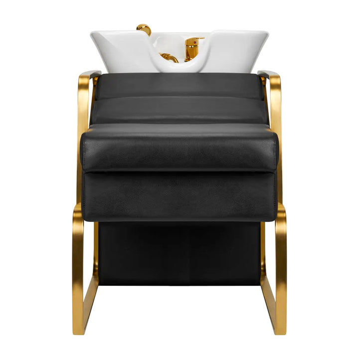 Gabbiano Friseurwaschanlage Diana Gold Schwarz - Friseur-Waschbecken