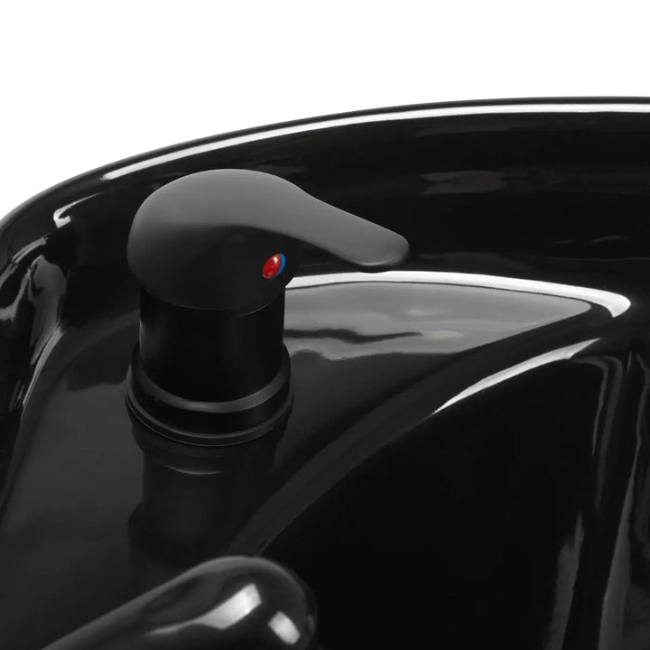 Gabbiano Friseurwaschanlage Prato Gold - Schwarz - Friseur-Waschbecken