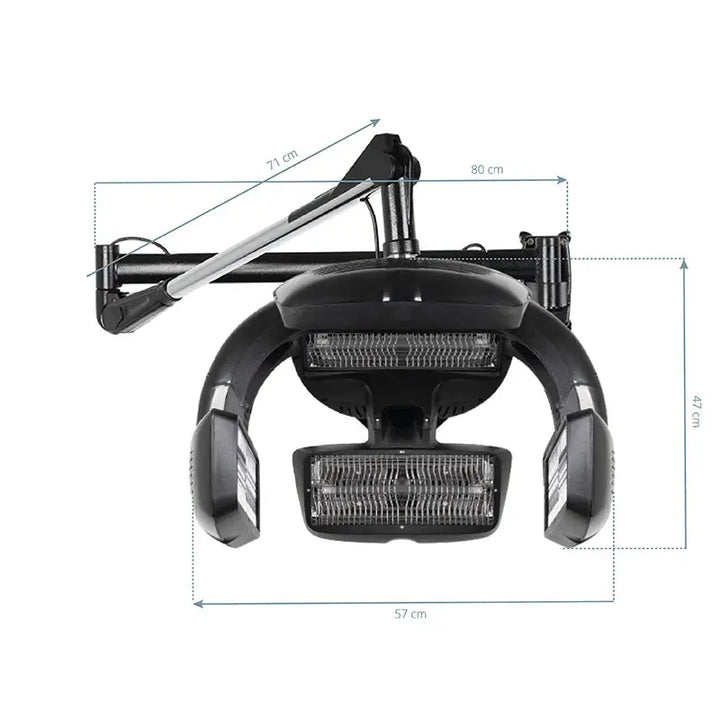 Gabbiano Infrazon Hängend 628A Schwarz - Trockenhaube