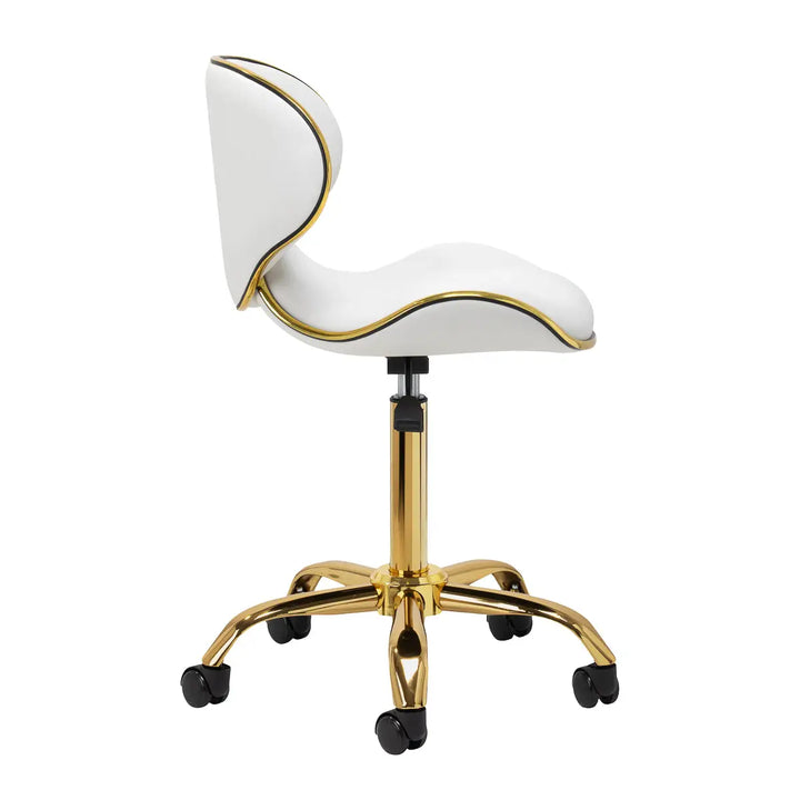 Gabbiano Kosmetikhocker Q-4599G Weiß - Kosmetikhocker