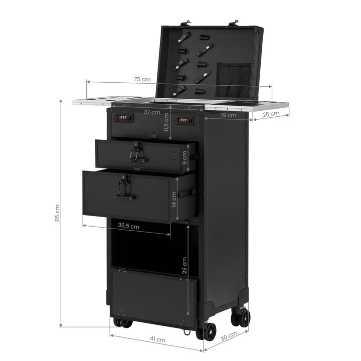 Gabbiano Mobile Friseurassistentin Barbier V21 schwarz - Friseurassistent