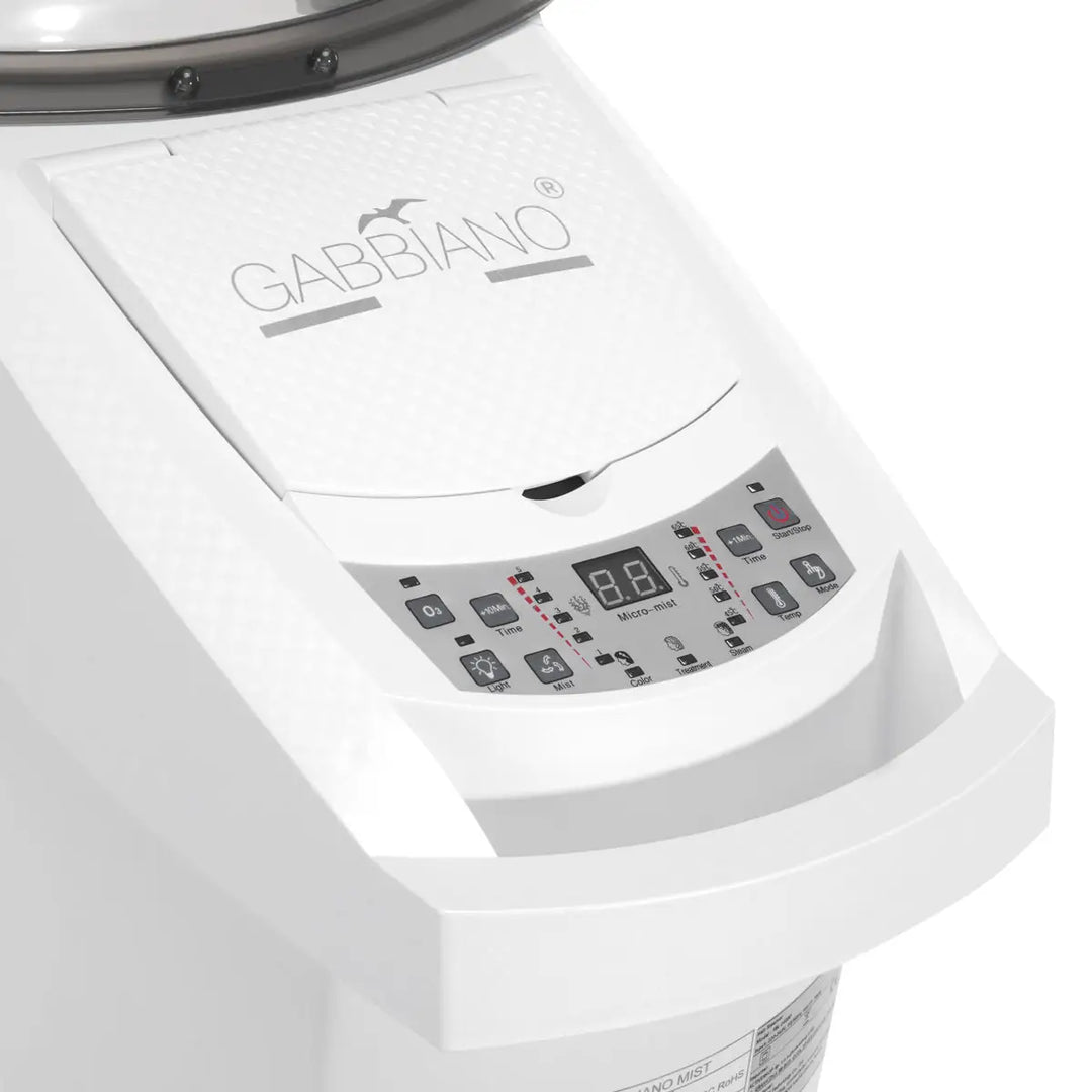 Gabbiano Stehfriseursauna 408D weiß mit aktivem Ozon