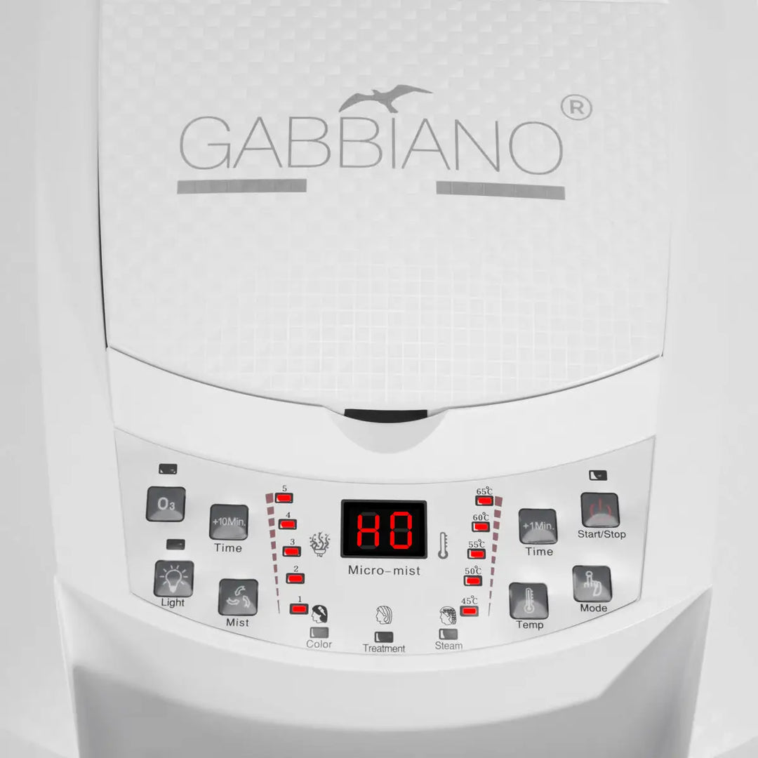 Gabbiano Stehfriseursauna 408D weiß mit aktivem Ozon