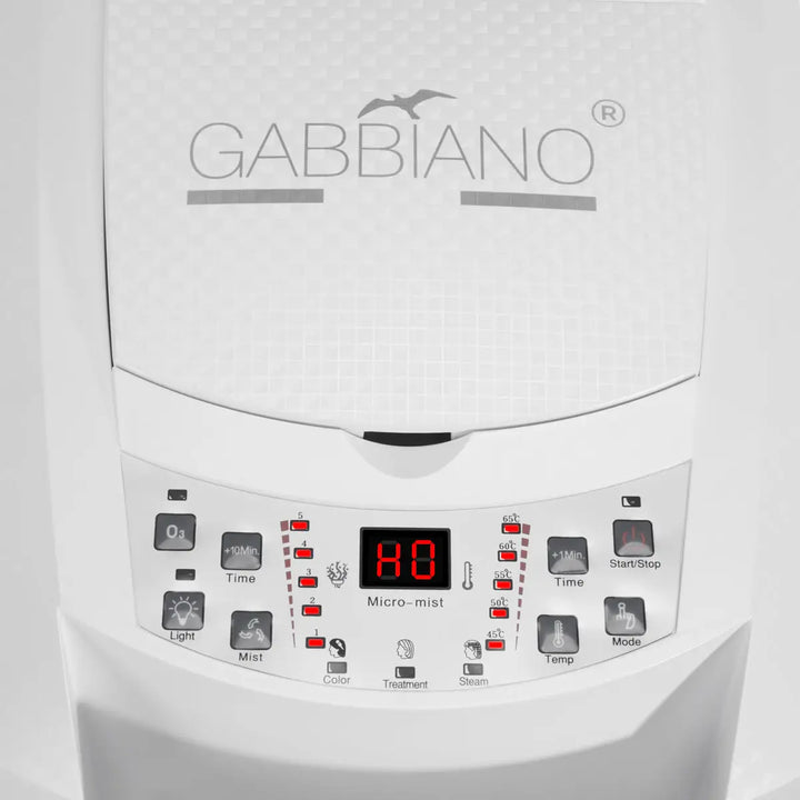 Gabbiano Stehfriseursauna 408D weiß mit aktivem Ozon