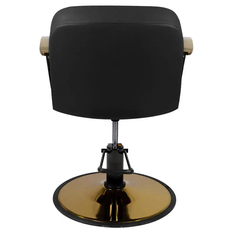 Gabbiano Styling-Stuhl Bologna Gold - Schwarz - Friseurstuhl