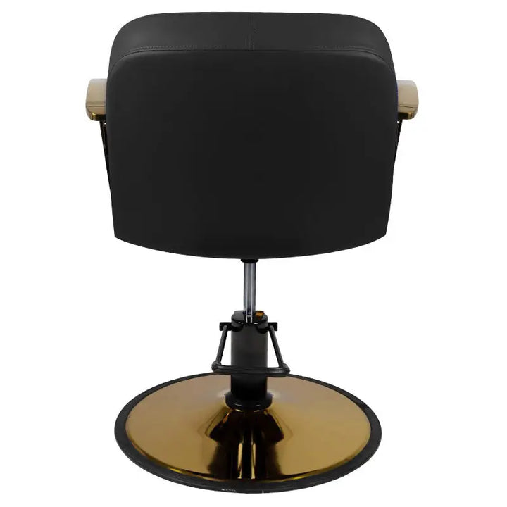 Gabbiano Styling-Stuhl Bologna Gold - Schwarz - Friseurstuhl
