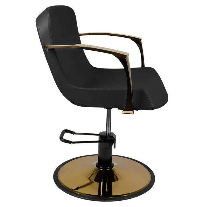 Gabbiano Styling-Stuhl Bologna Gold - Schwarz - Friseurstuhl