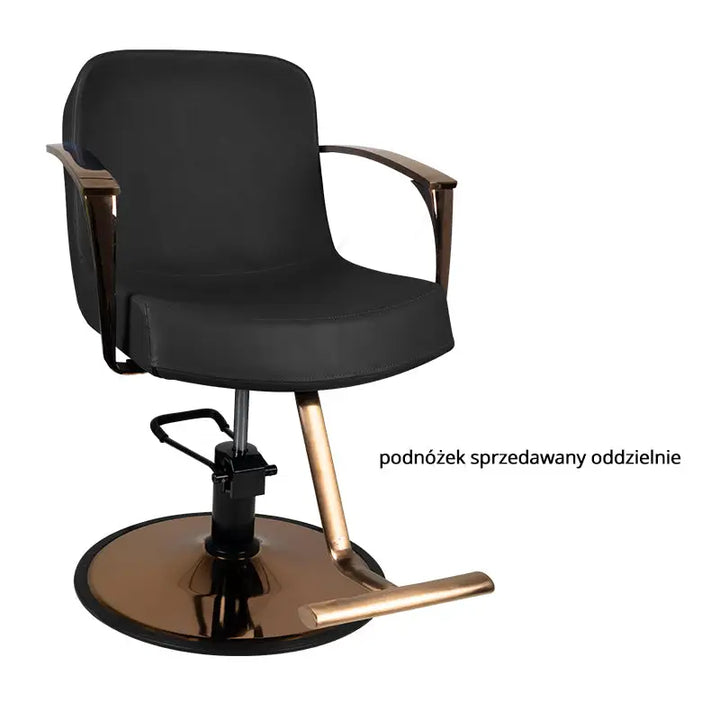 Gabbiano Styling-Stuhl Bologna Kupfer Schwarz - Friseurstuhl