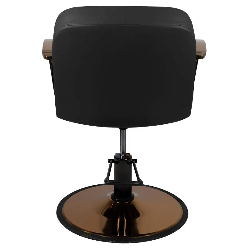 Gabbiano Styling-Stuhl Bologna Kupfer Schwarz - Friseurstuhl
