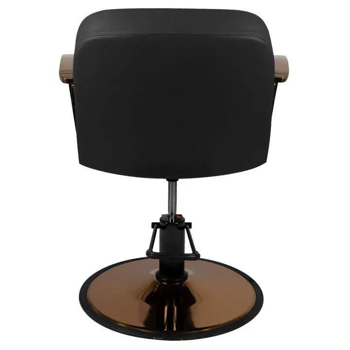 Gabbiano Styling-Stuhl Bologna Kupfer Schwarz - Friseurstuhl