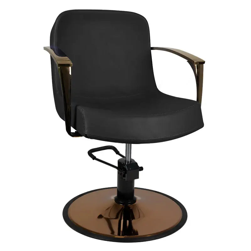 Gabbiano Styling-Stuhl Bologna Kupfer Schwarz - Friseurstuhl