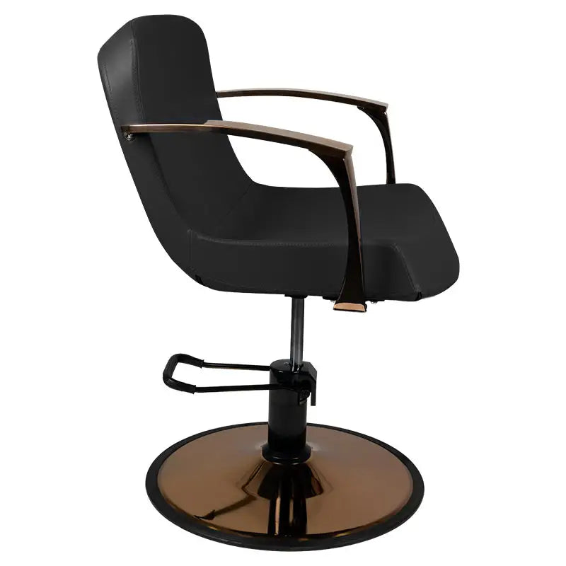 Gabbiano Styling-Stuhl Bologna Kupfer Schwarz - Friseurstuhl