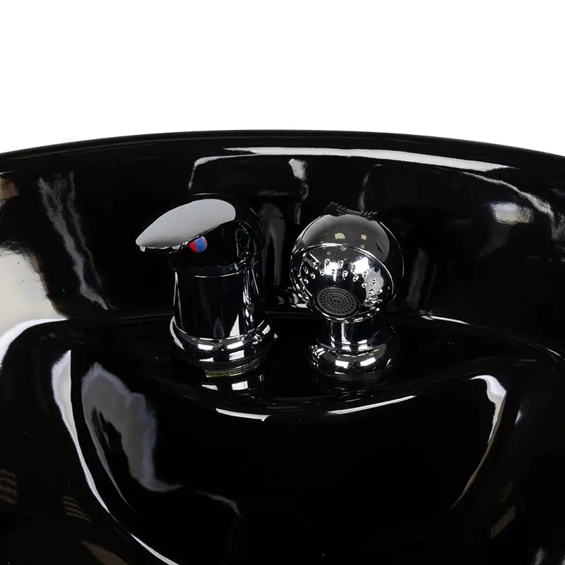 Gabbiano Waschbecken mt-a3 Schwarz - Friseur-Waschbecken