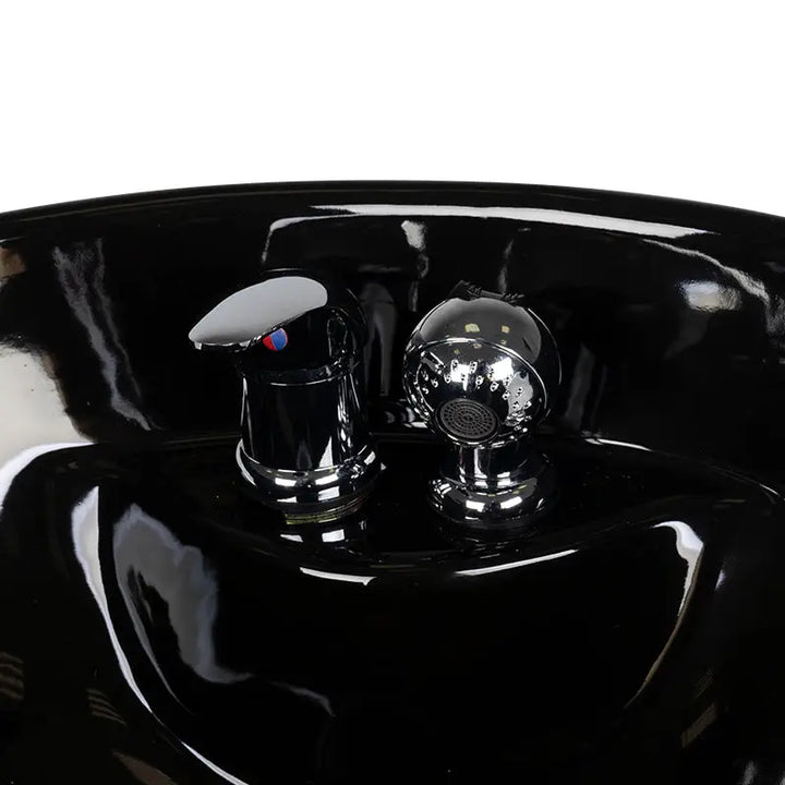 Gabbiano Waschbecken mt-a3 Schwarz - Friseur-Waschbecken