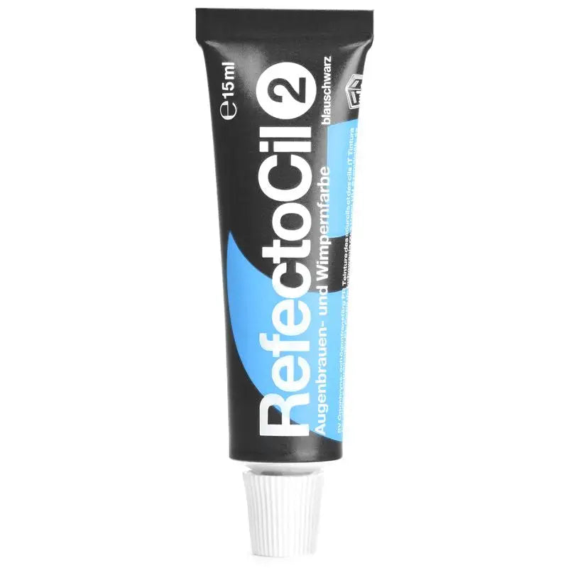 RefectoCil Gel Henna 2 Blau-Schwarz mit Eyebrow und Eyelash Dye Tube