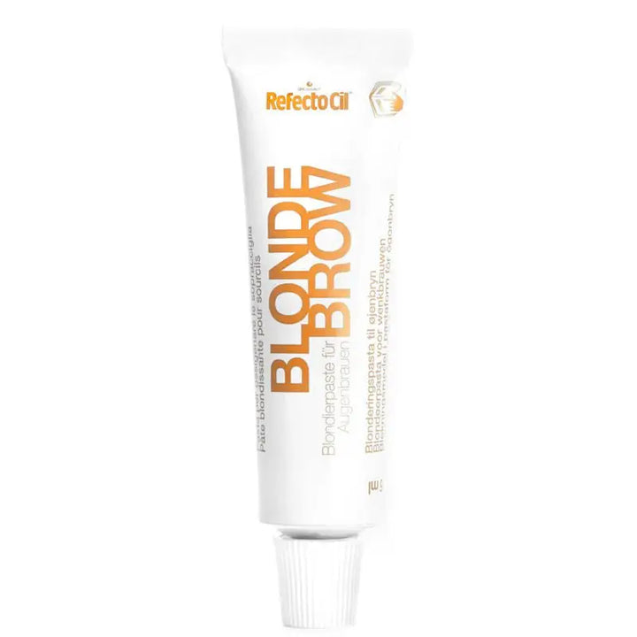 Tube blonde brow lightening paste für Gel Henna Refectocil 0 Blond Anwendung