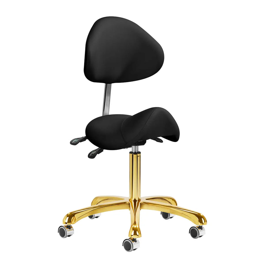 Giovanni Kosmetikhocker 1004 gold schwarz - Kosmetikhocker