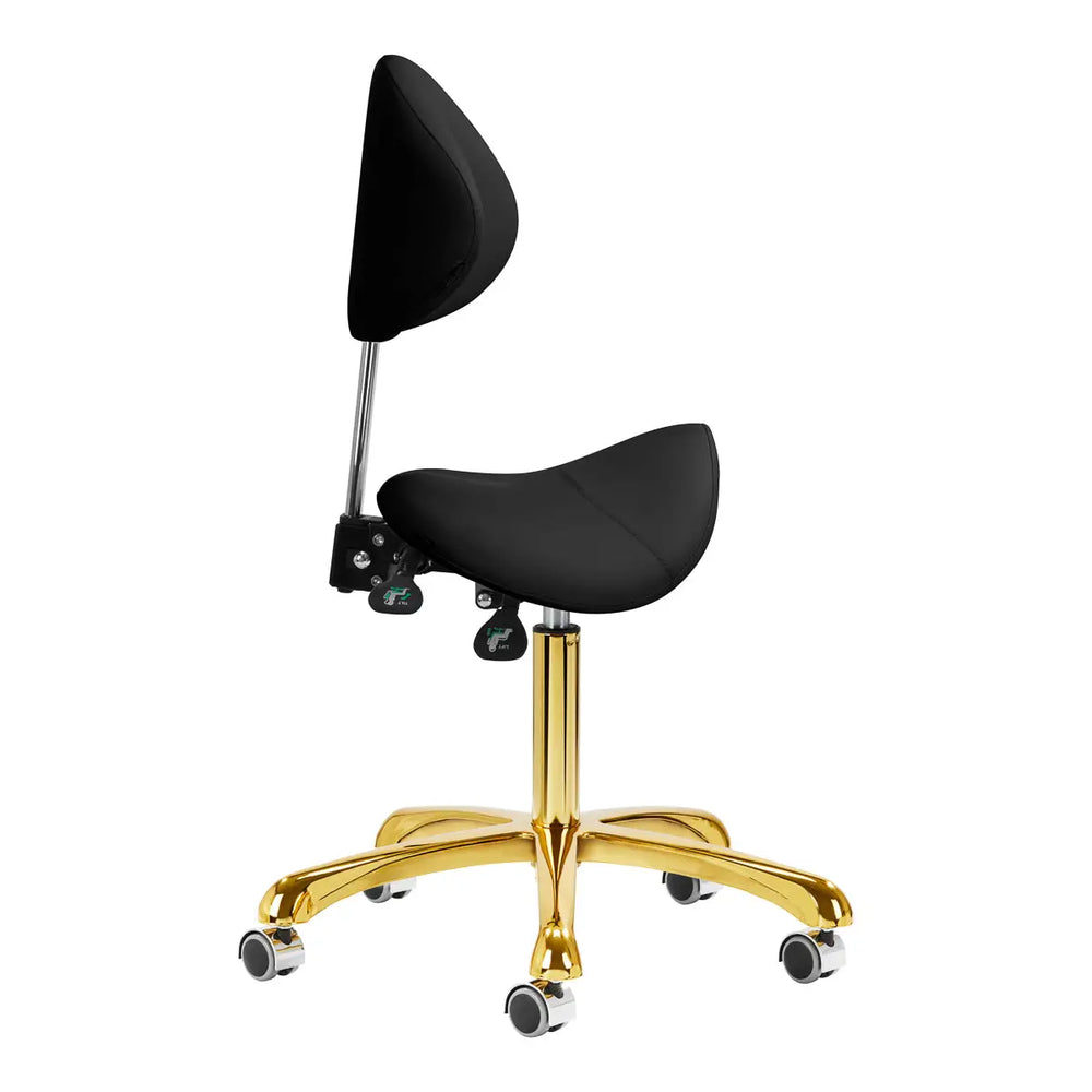Giovanni Kosmetikhocker 1004 gold schwarz - Kosmetikhocker
