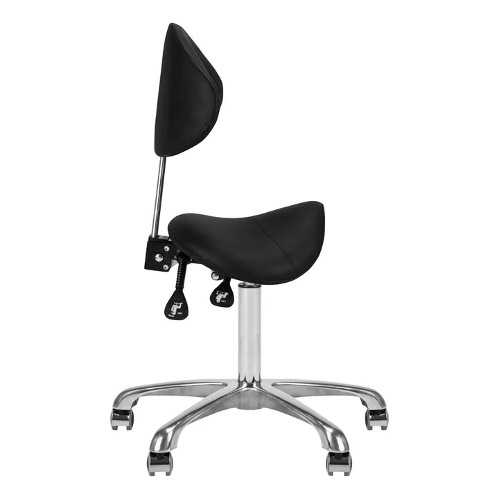 Giovanni Kosmetikhocker 1004 Schwarz - Friseurstuhl