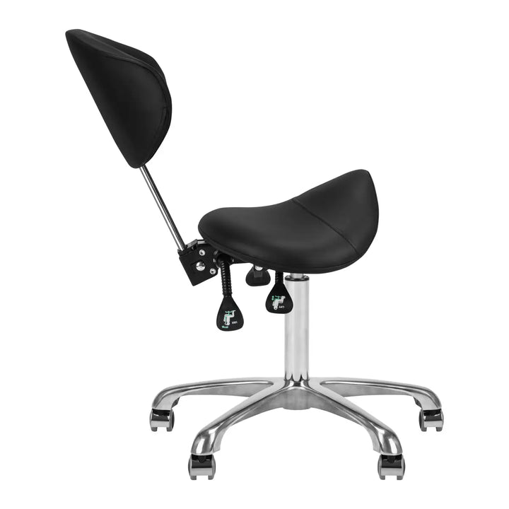 Giovanni Kosmetikhocker 1004 Schwarz - Friseurstuhl