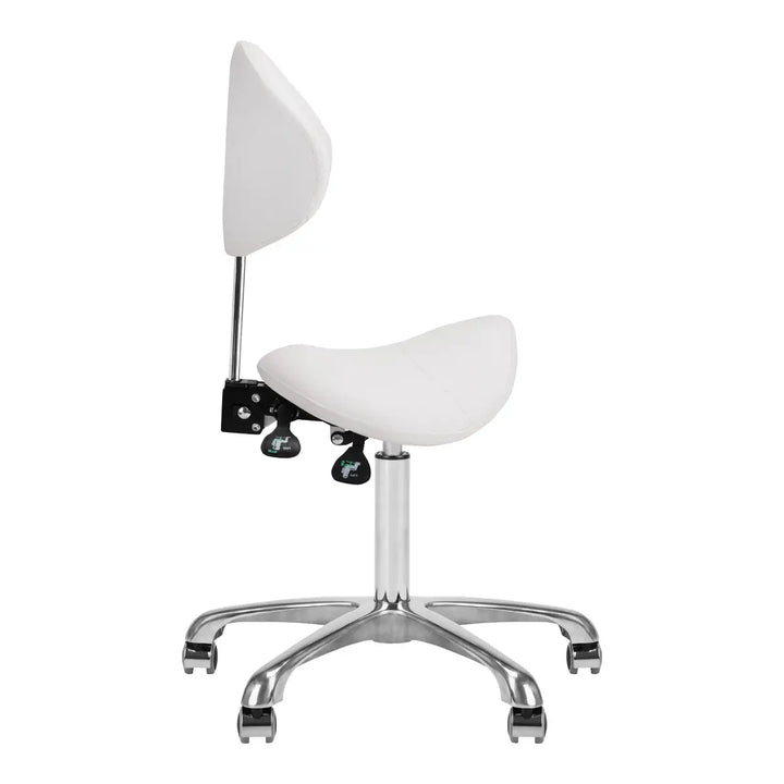 Giovanni Kosmetikhocker 1004 Weiß - Friseurstuhl