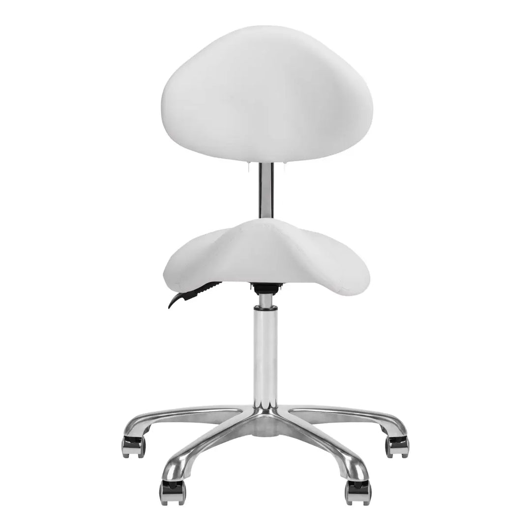 Giovanni Kosmetikhocker 1004 Weiß - Friseurstuhl