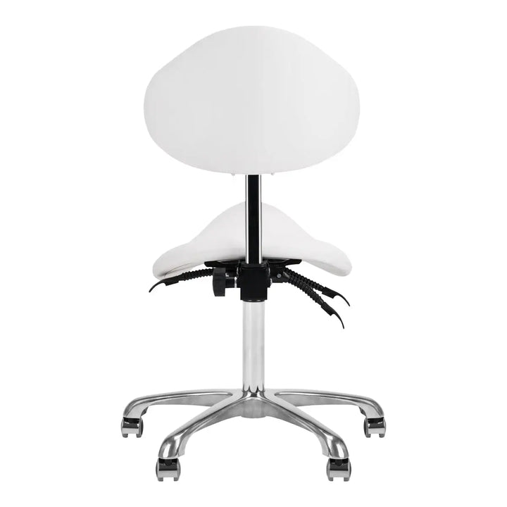 Giovanni Kosmetikhocker 1004 Weiß - Friseurstuhl