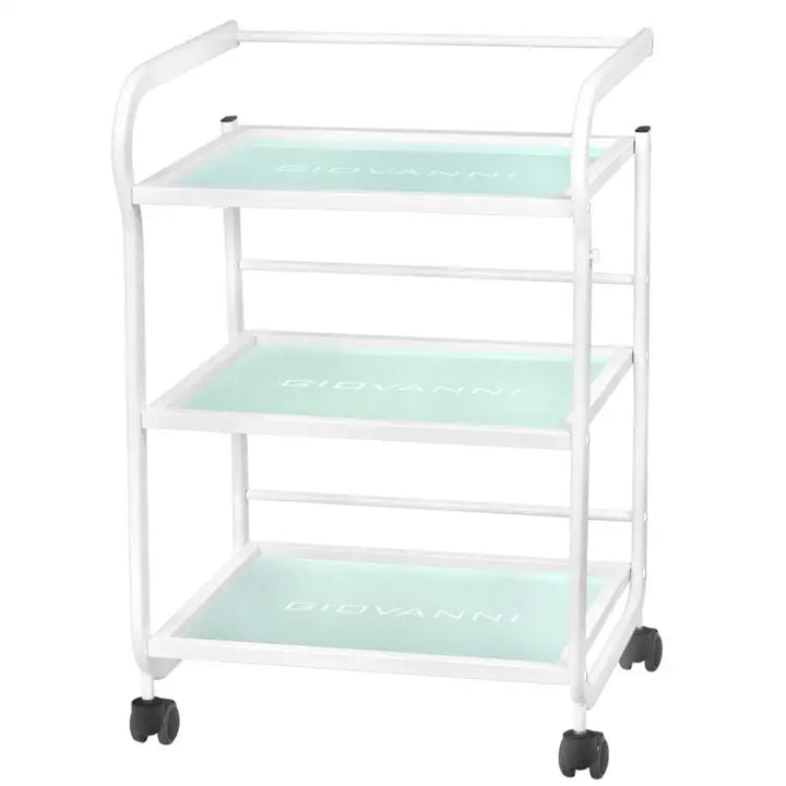 Weiße rollende Salonwagen Giovanni Kosmetikwagen Typ 1013 für professionelle Kosmetik