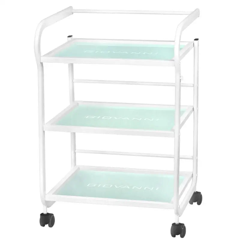 Weiße rollende Salonwagen Giovanni Kosmetikwagen Typ 1013 für professionelle Kosmetik